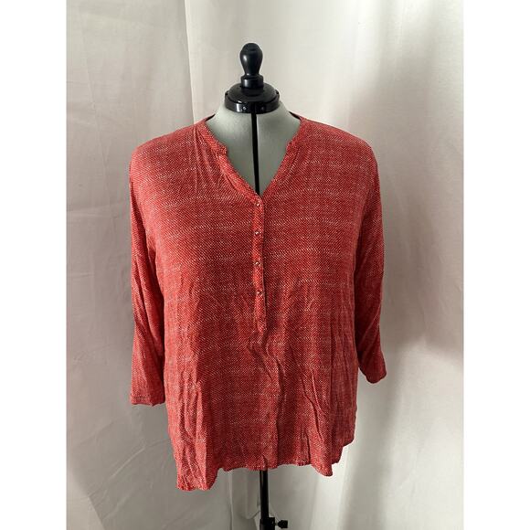 Grand & Greene Red Cream 3x Blouse - Picture 1 of 6